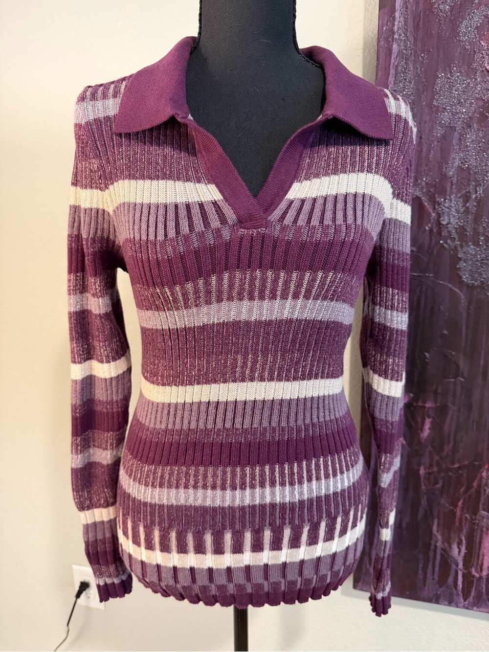 Alp N Rock Luisa Polo Sweater Purple Large